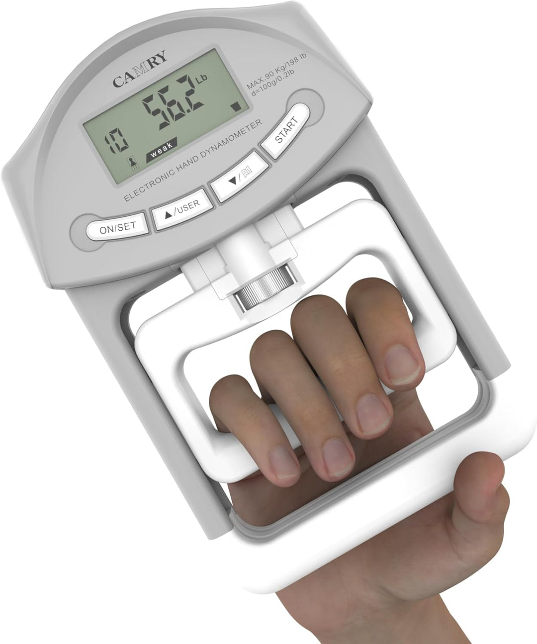 CAMRY Digitales Hand-Dynamometer, Griffstärke-Messgerät, automatische Erfassung der elektronischen H