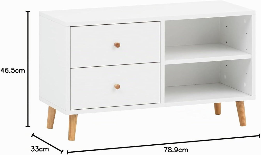 Schildmeyer Bjarne Badbank Flurbank 158504, weiss matt, 78,9 x 33 x 46,5 cm, Wei&amp;