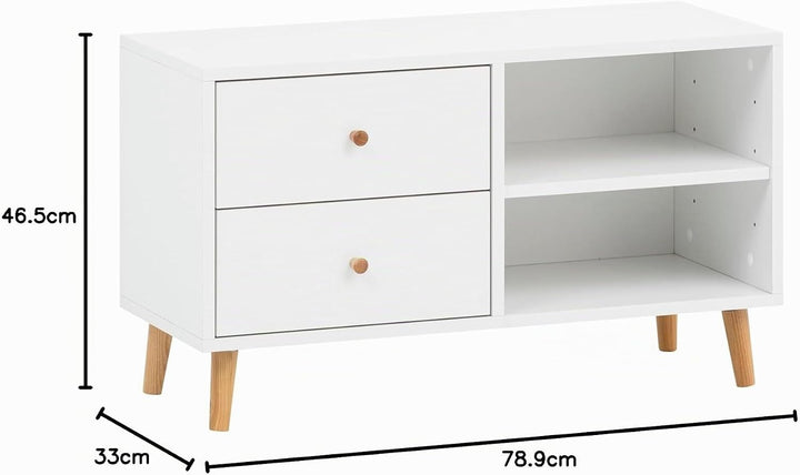 Schildmeyer Bjarne Badbank Flurbank 158504, weiss matt, 78,9 x 33 x 46,5 cm, Wei&amp;