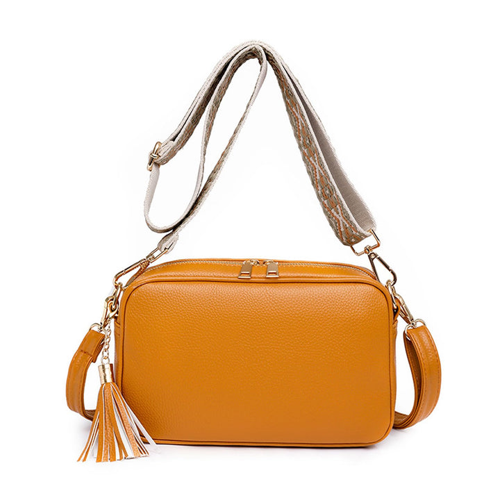 FANDARE Damen Handy Umhängetasche PU Leder Damen Handytasche zum Umhängen Schultertasche mit Zwei Sc