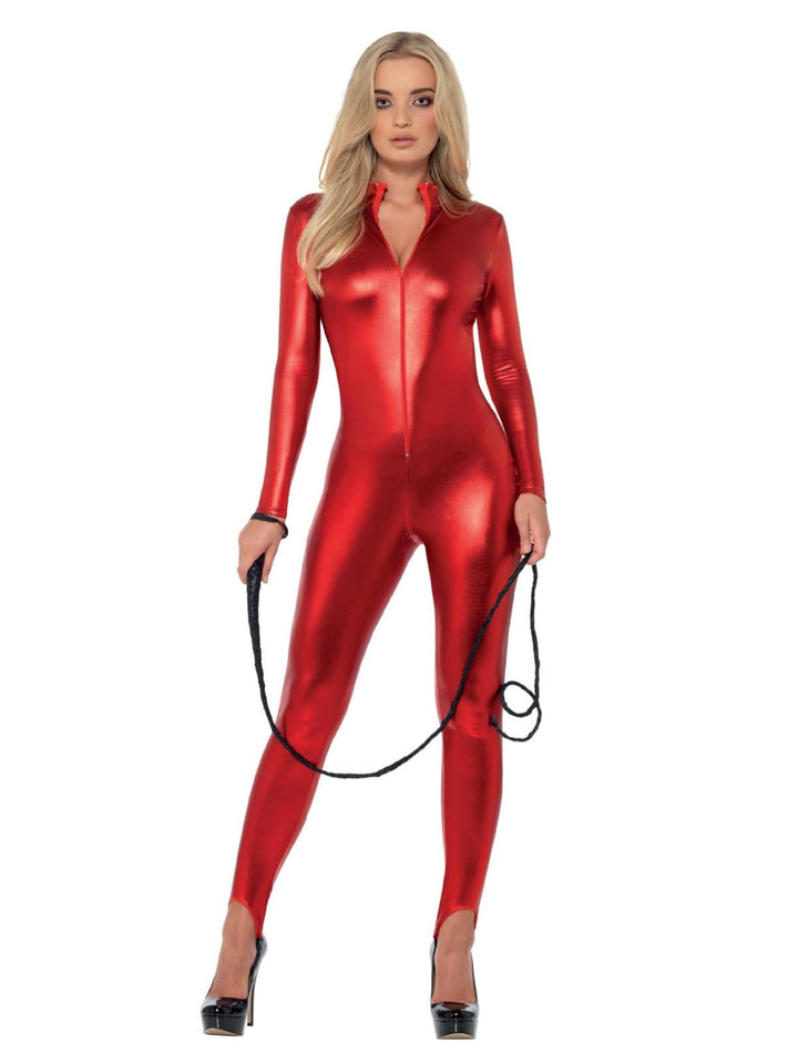Smiffys 48688M Fever Miss Whiplash Kostüm, Damen, Rot, Grösse M (40-42) M - UK Size 12-14 Rot, M - U