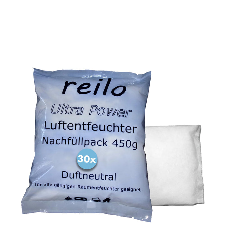 30x 450g Ultra Power Luftentfeuchter Granulat, Raumluftentfeuchter im Vliesbeutel, Nachfüllpacks für