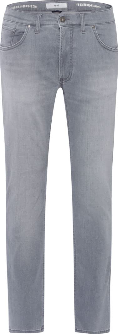 BRAX Herren Style Chuck Hi-Flex: Hochelastische Five-Pocket Jeans 31W / 34L Grau, 31W / 34L Grau