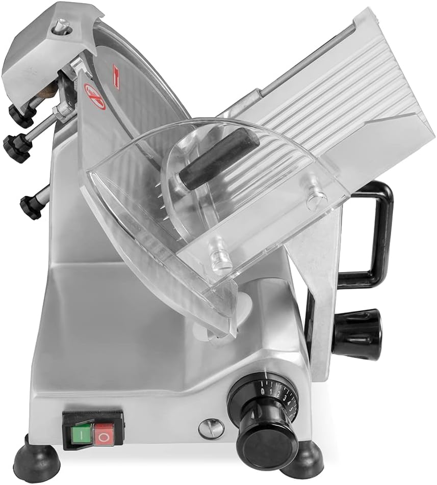 Forgast Fleisch Allesschneider | 22cm | Klingen Aufschnittmaschine | Wurstschneidemaschine mit einst