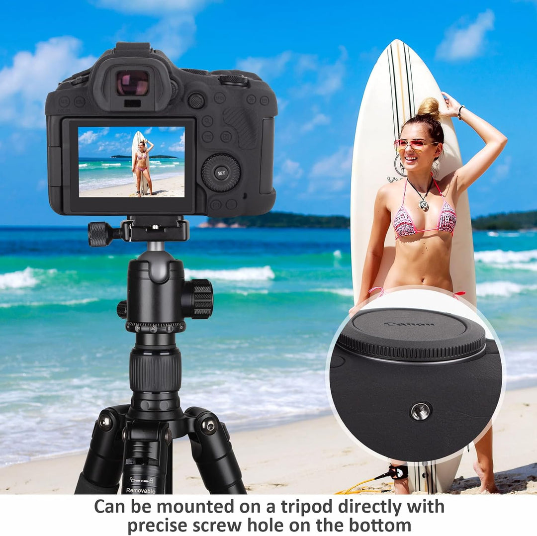 kinokoo Schutzhülle für Canon EOS R6 III, weiche Silikonhülle für spiegellose EOS R6 Mark III, Ganzk