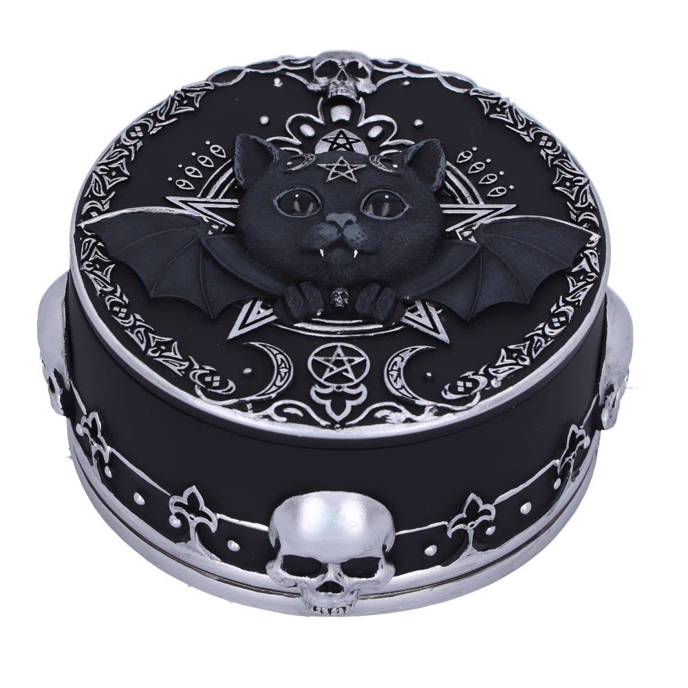Nemesis Now Malpuss Schmuckdose, Schwarz, 10,8 cm, 10.8cm