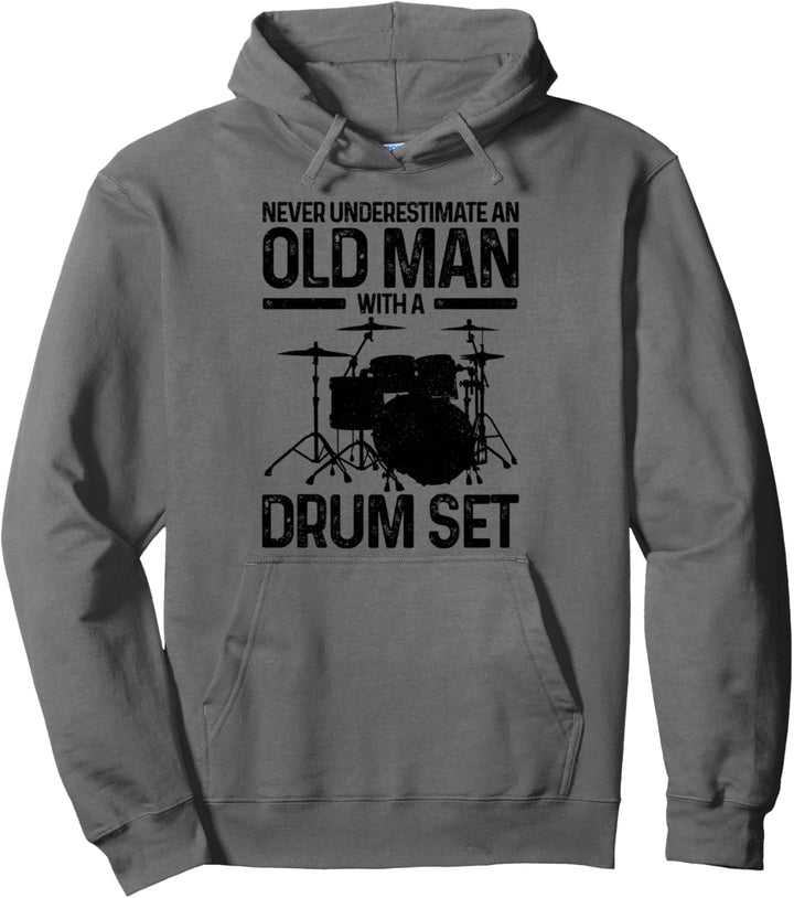 Drummer Schlagzeug Vintage Schlagzeuger Lustig Geschenk Pullover Hoodie