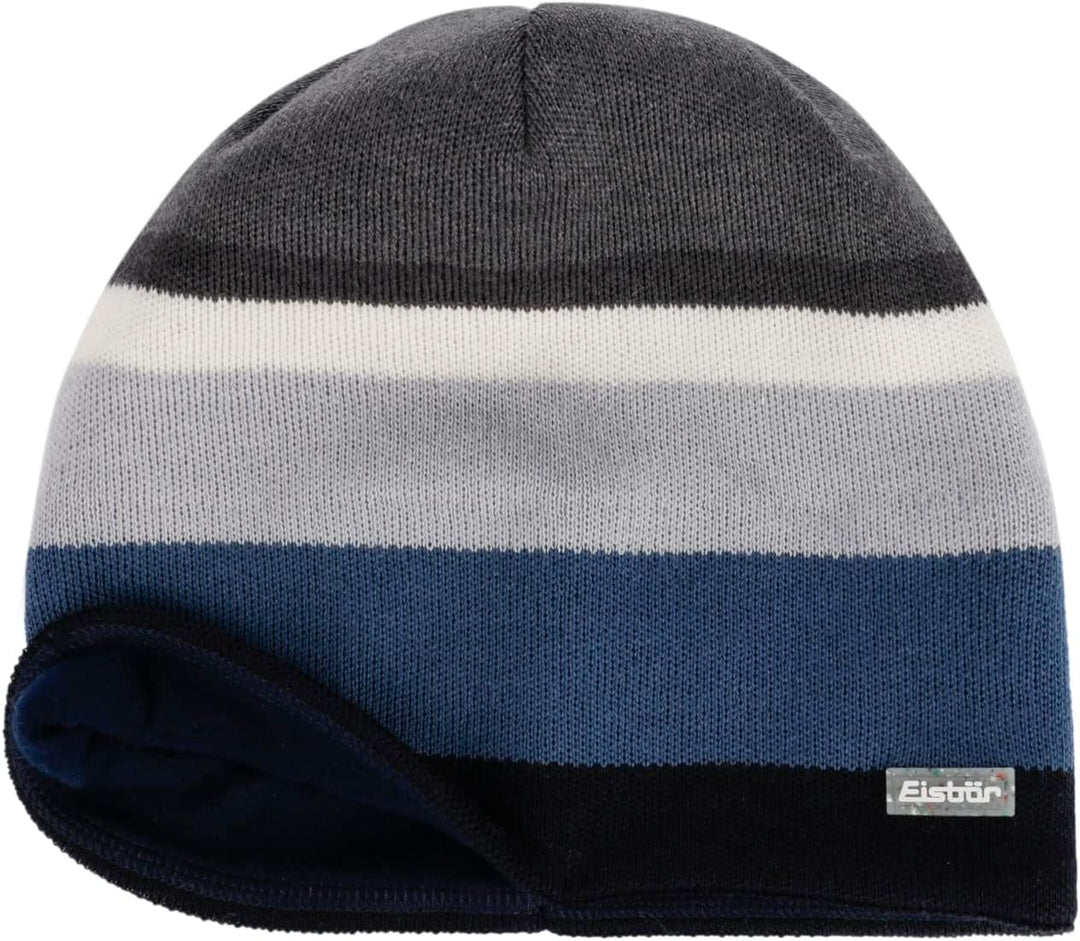 Eisbär Miron 2.0 Beanie Strickmütze Wintermütze Streifenmütze Skimütze Damen/Herren - Made in Austri