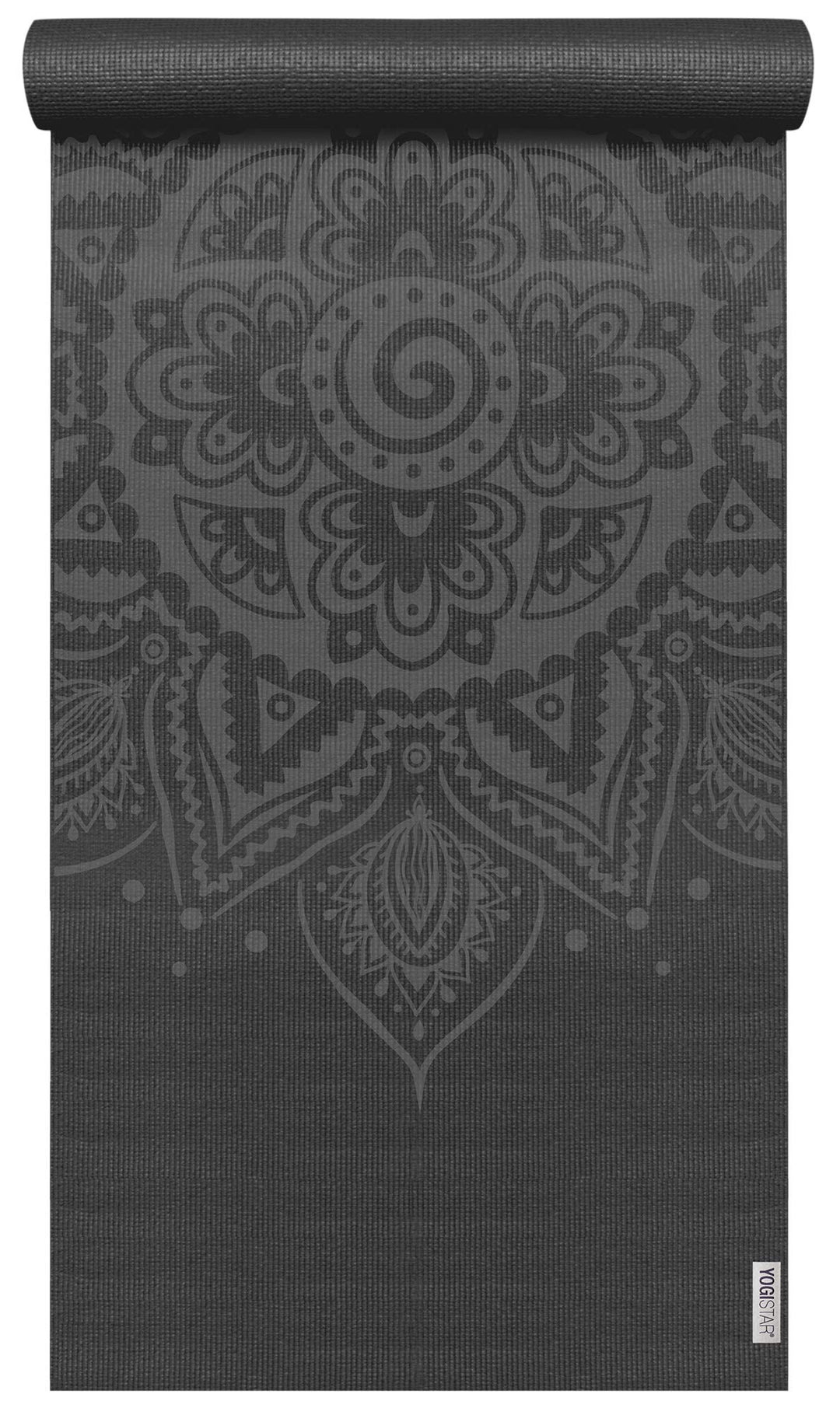Yogamatte Yogimat® Basic - Art Collection - Spiral Mandala Schwarz