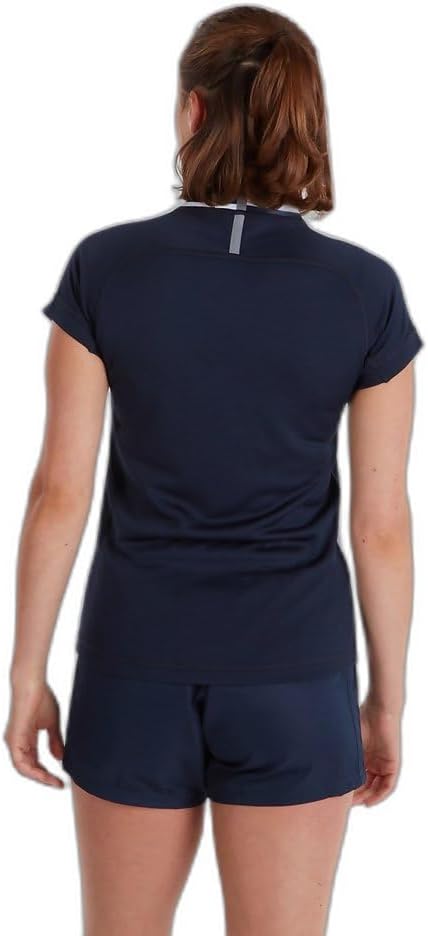 Canterbury Damen Vapodri Evader Hooped Rugby Trikot, 6 Navy/Weiß
