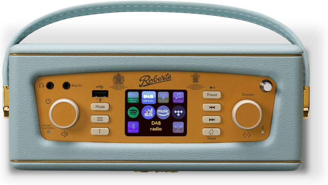 Roberts Revival iStream Tragbares Radio, Dab+/FM/Bluetooth/WiFi, Himmelblau