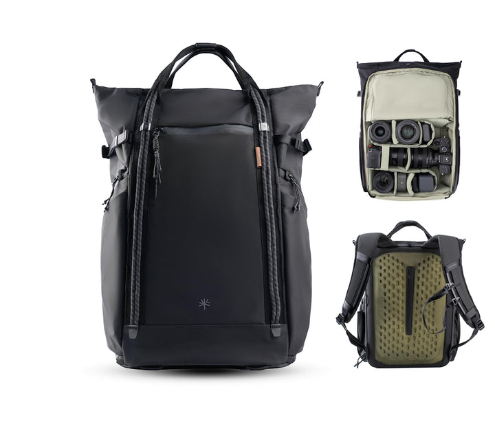 PGYTECH OneGo Roamer Kamerarucksack 18L, Wasserabweisender Casual Tote-Rucksack mit Zwei Tragearten,