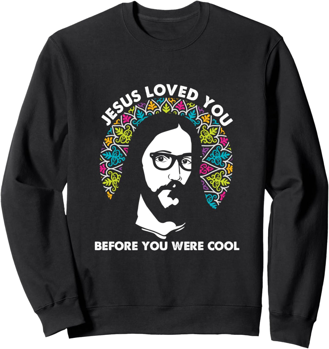 Jesus Liebt Dich Religion Gott Kirche Kruzifix Beten Gebet Sweatshirt