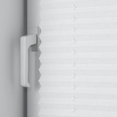 OBdeco Plissee Rollo Klemmfix ohner Bohren lichtdurchlässig Crushed Optik Faltrollo für Fenster und
