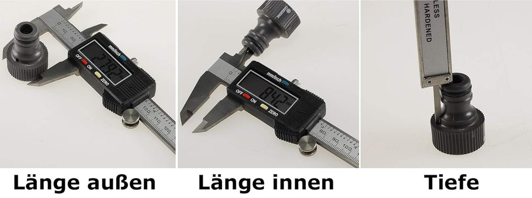 Digitale Präzisions Messschieber 150mm / 6 Zoll Messen von Abständen Durchmesser Tiefenmass Innenmas