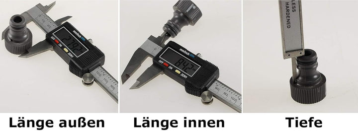 Digitale Präzisions Messschieber 150mm / 6 Zoll Messen von Abständen Durchmesser Tiefenmass Innenmas