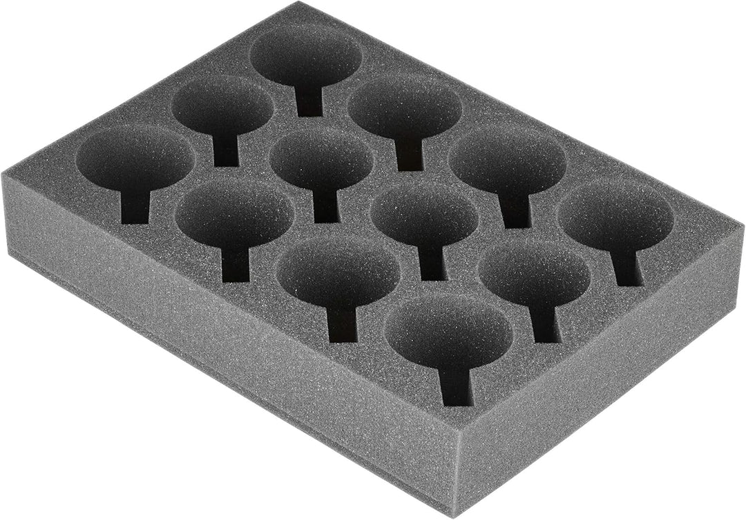 SCHAUMEX ® 1x Tassenhalter Glashalter Gläserhalter Becherhalter - Platz für 12 Stück - Schaumstoff f