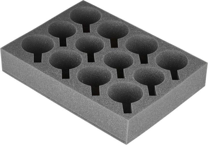 SCHAUMEX ® 1x Tassenhalter Glashalter Gläserhalter Becherhalter - Platz für 12 Stück - Schaumstoff f