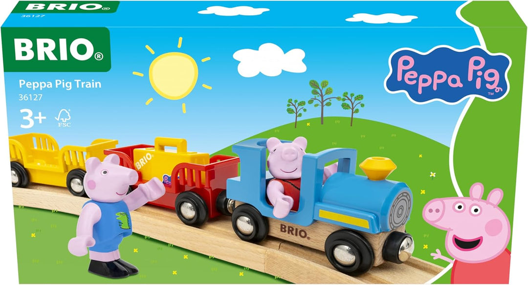 BRIO - Peppa Wutz Zug - Spielzeug-Eisenbahn zur beliebten Kleinkindserie Peppa Wutz - ab 3 Jahren -