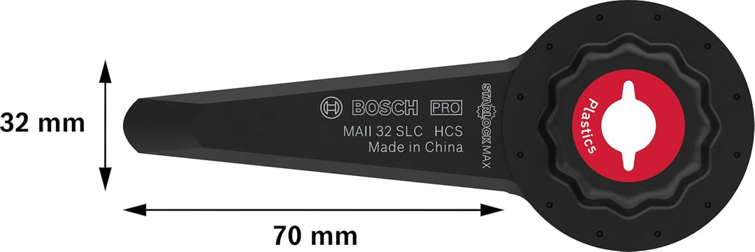 Bosch 10x PRO Multi Material MAII 32 SLC Blatt für Multifunktionswerkzeuge (für Silikon, Gummi, Brei