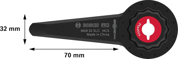 Bosch 10x PRO Multi Material MAII 32 SLC Blatt für Multifunktionswerkzeuge (für Silikon, Gummi, Brei