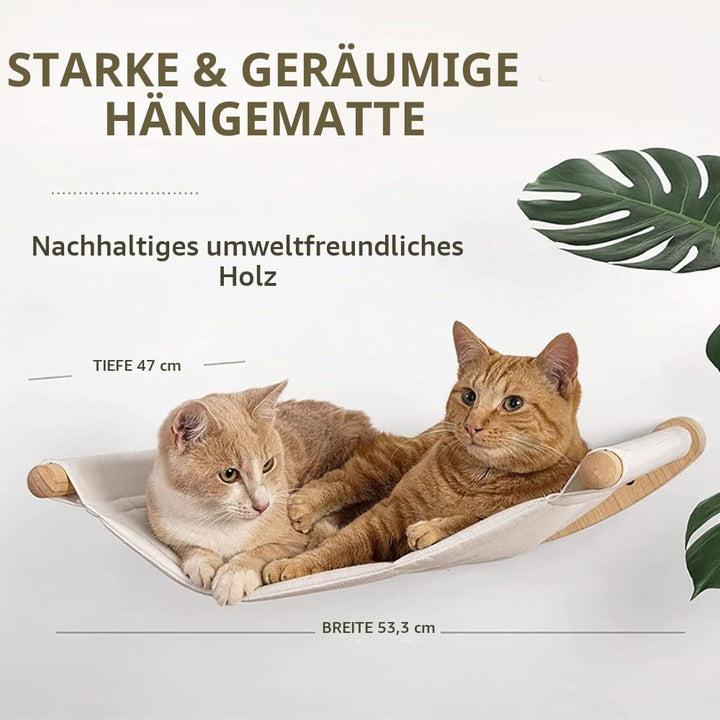 Kletterwand Katzen,53cmx47cm Katzenhängematte &amp; 2 Kratzbaum, Kängematten Katzen Wand Bis Zu 10 Kg,Ka