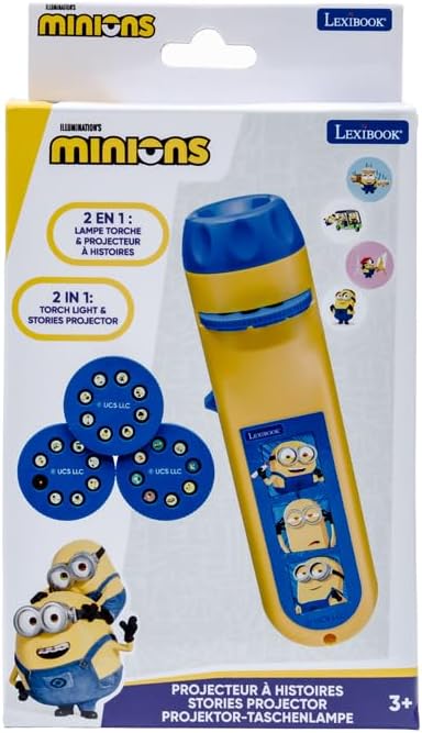 Lexibook, Ich - Einfach unverbesserlich, Minions-Geschichtenprojektor und Taschenlampe, Projiziert 2