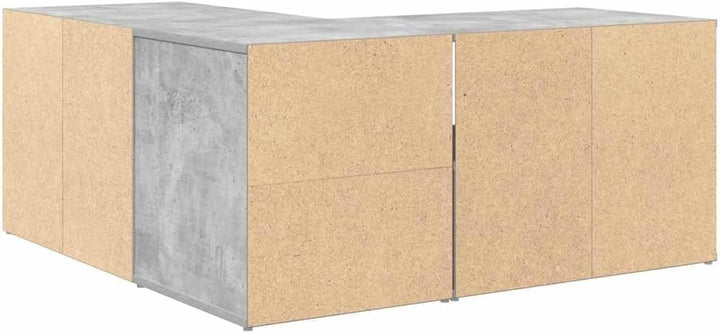 vidaXL Eckregal, Eckschrank 2 Montagemöglichkeiten, Schrank mit Stauraum, Aufbewahrungsschrank Vitri