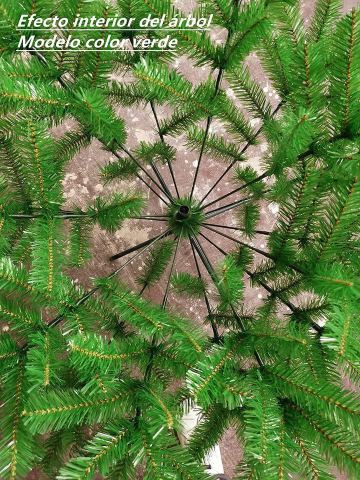 SOLAGUA NAVIDAD Künstlicher Weihnachtsbaum, Lametta-Blatt-Tanne 120–210cm Bäume mit Metallunterstütz