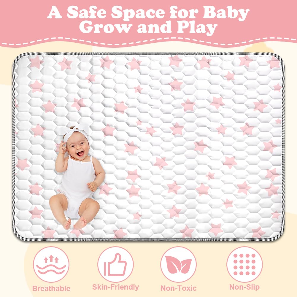 Baby Spielmatte, 150 * 200cm Baby Krabbelmatte, Baby Faltbare Spielmatte, Krabbeldecke für Baby, Kle