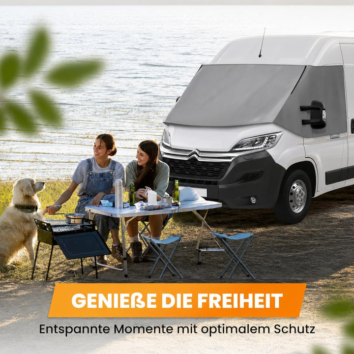FIAT Ducato Frontscheibenabdeckung – hochwertige, wetterfeste Thermomatte aussen mit effektivem Sonn