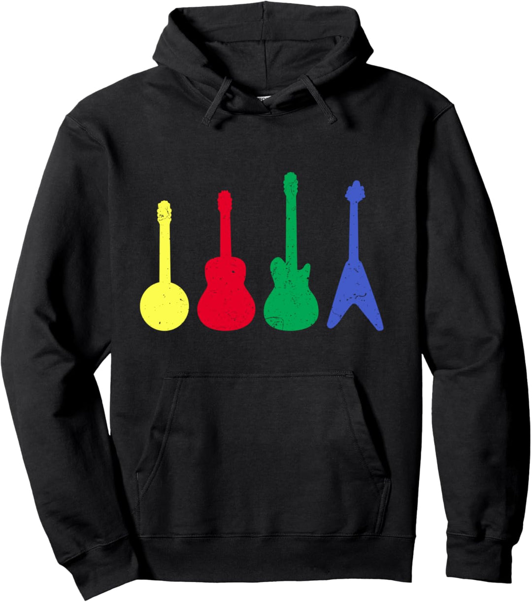 Gitarre Musikinstrument Band Geschenk Hoodie Pullover Hoodie