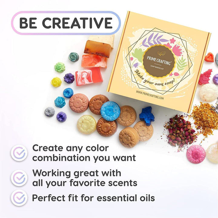 Prime Crafting 3 kg BIO Sheabutter Seifenbasis zur Seifenherstellung - SLS & SLES Frei - Glycerinsei