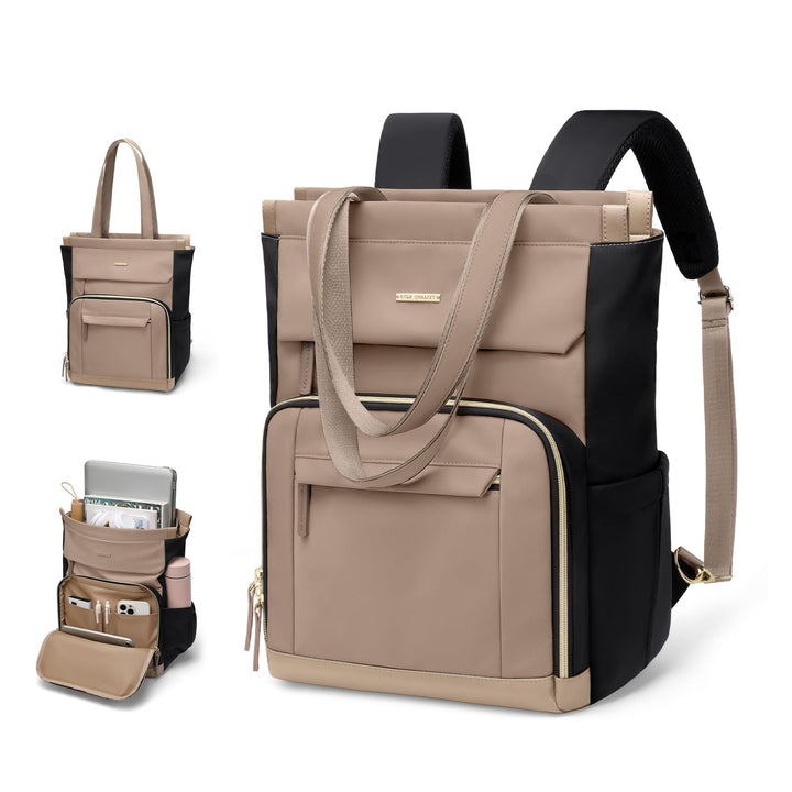 Rucksack Damen, Laptop Rucksack 16 Zoll, Tote Bag Arbeitstasche Backpack Women Gross, Rucksäcke Eleg