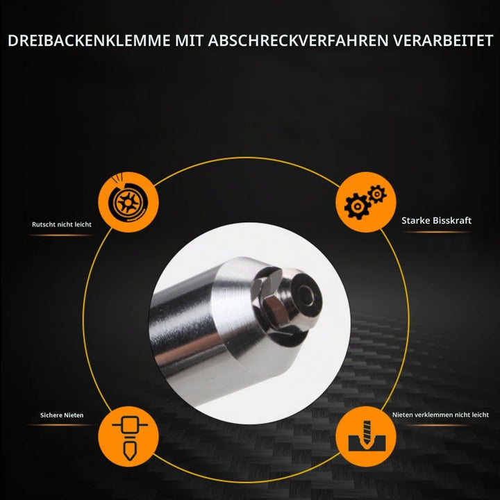 Rivet Gun Adapter with Removable Plastic Handle, Electric Rivet Gun Head, Cordless Riveting Drill To