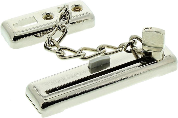 Burg-Wächter Sicherheits-Türkette mit Kindersicherung, 13 cm Länge, TK 64 SB, Vernickelt Kettenlänge