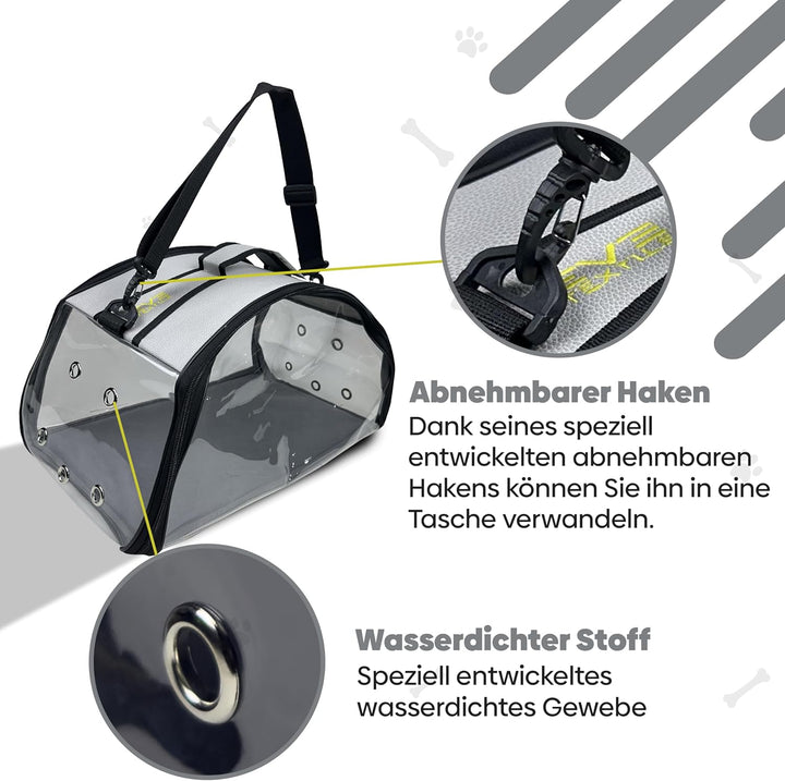 EVE Textile Hunde Tragetasche | Katzen Tragetasche | Hundetasche | Katzentasche | Hunde Umhängetasch