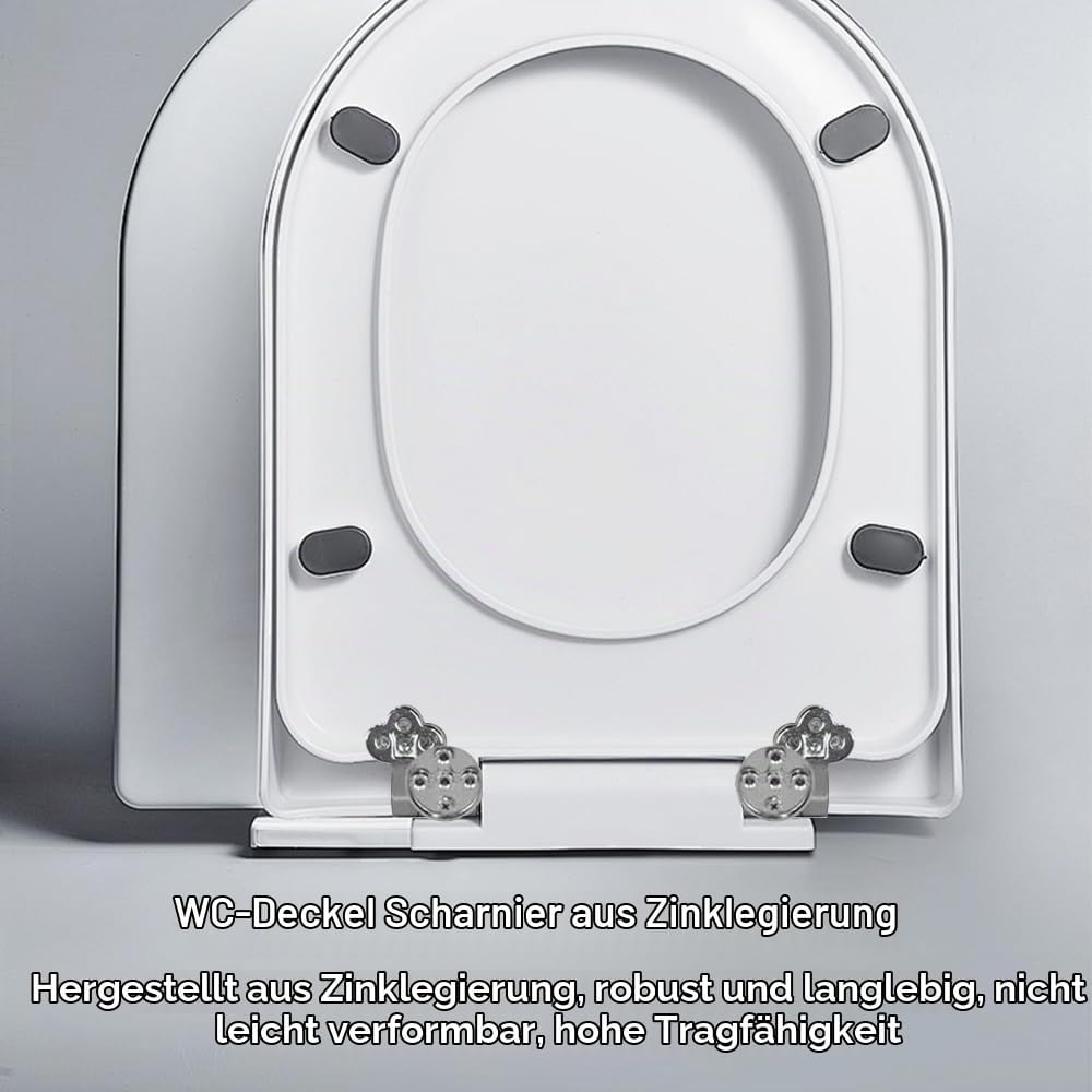 Wc Sitz Scharniere Ersatzteile, Befestigungs-Set für Toilettendeckel mit Absenkautomatik WC Scharnie