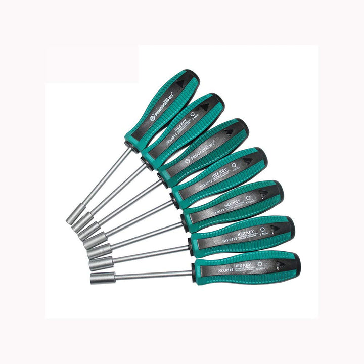 Meichoon DF07 Steckschlüssel, Schraubendreher, nicht-magnetische Spitze, Metall, Sechskantmutter, Sc