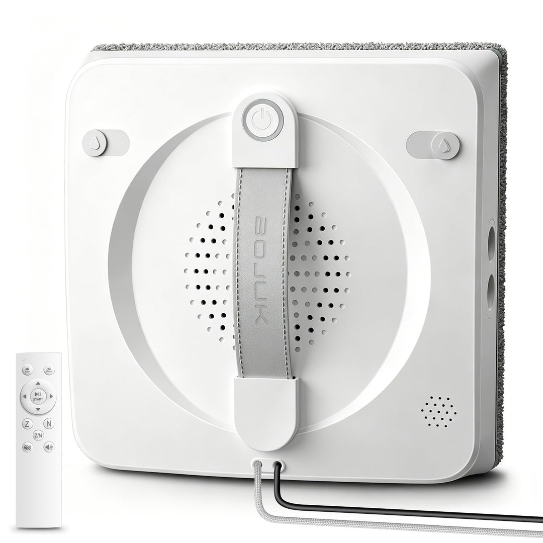 Fensterputzroboter, Quadratischer Fensterroboter Weiss, Weiss