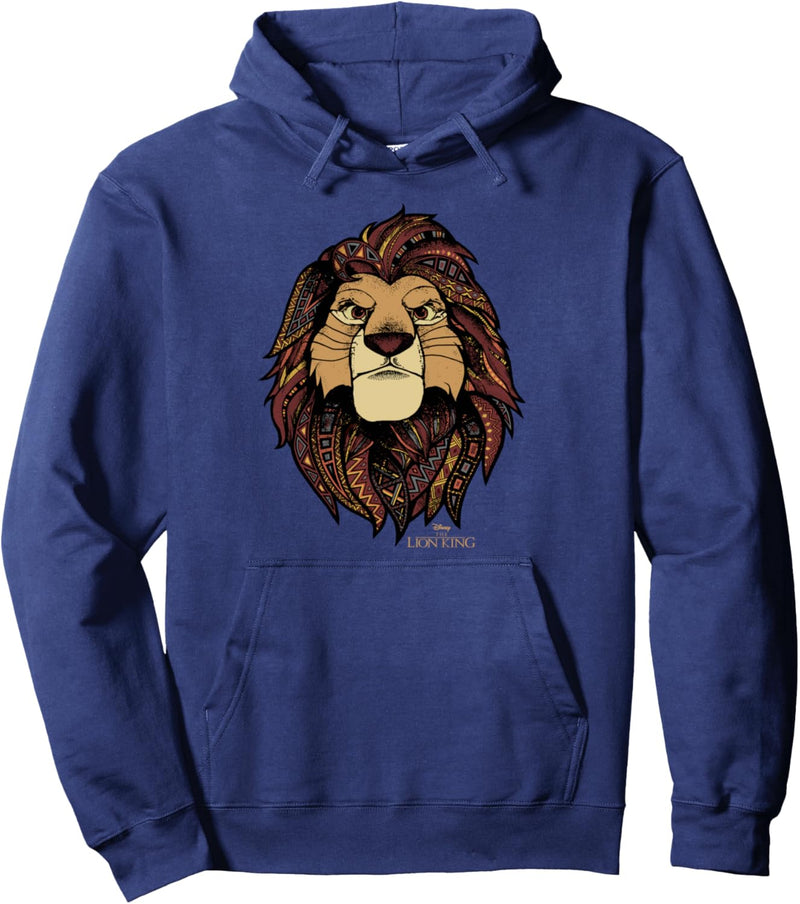 Disney The Lion King Noble Simba Geometric Fills Pullover Hoodie