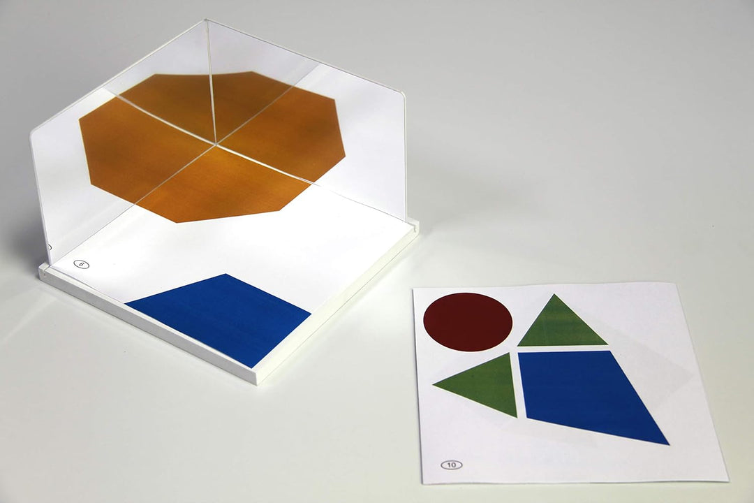 WISSNER aktiv lernen - 2 Kunststoff Spiegeln 150 x 100 x 1.5 mm mit Standplatte 2L x 20B cm with sta