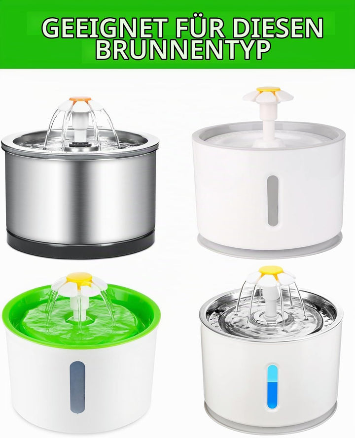 8 Stück Katzenbrunnen Filter,Cat Water Fountain Filters,Ersatzfilter Trinkbrunnen für Katze,Aktivkoh