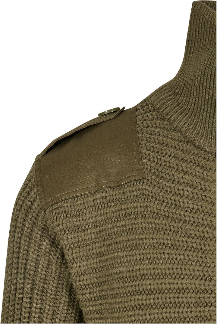 Brandit Alpine Pullover Männer Strickpullover Oliv Basics S Olive, S Olive