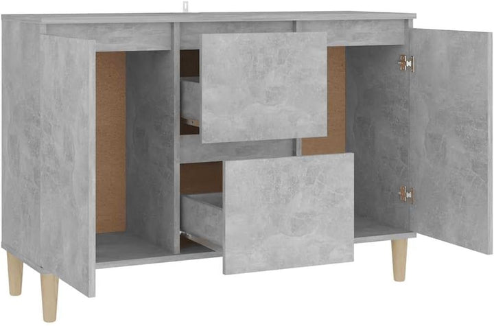 vidaXL Sideboard 2 Schubladen 2 Türen Kommode Anrichte Schrank Mehrzweckschrank Beistellschrank Stan