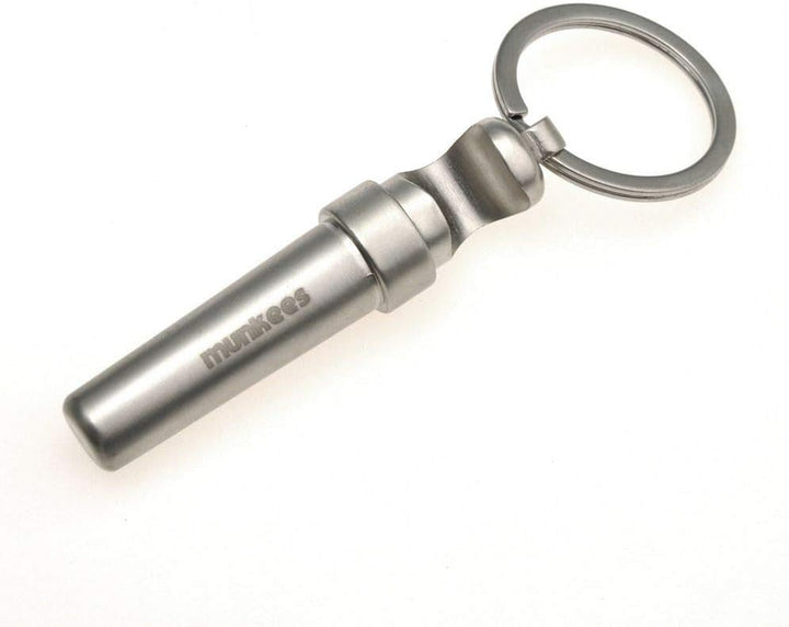munkees 2 x Schlüsselanhänger Korkenzieher Flaschenöffner, Doppelpack, 34599 Doppelpack Silber, Dopp