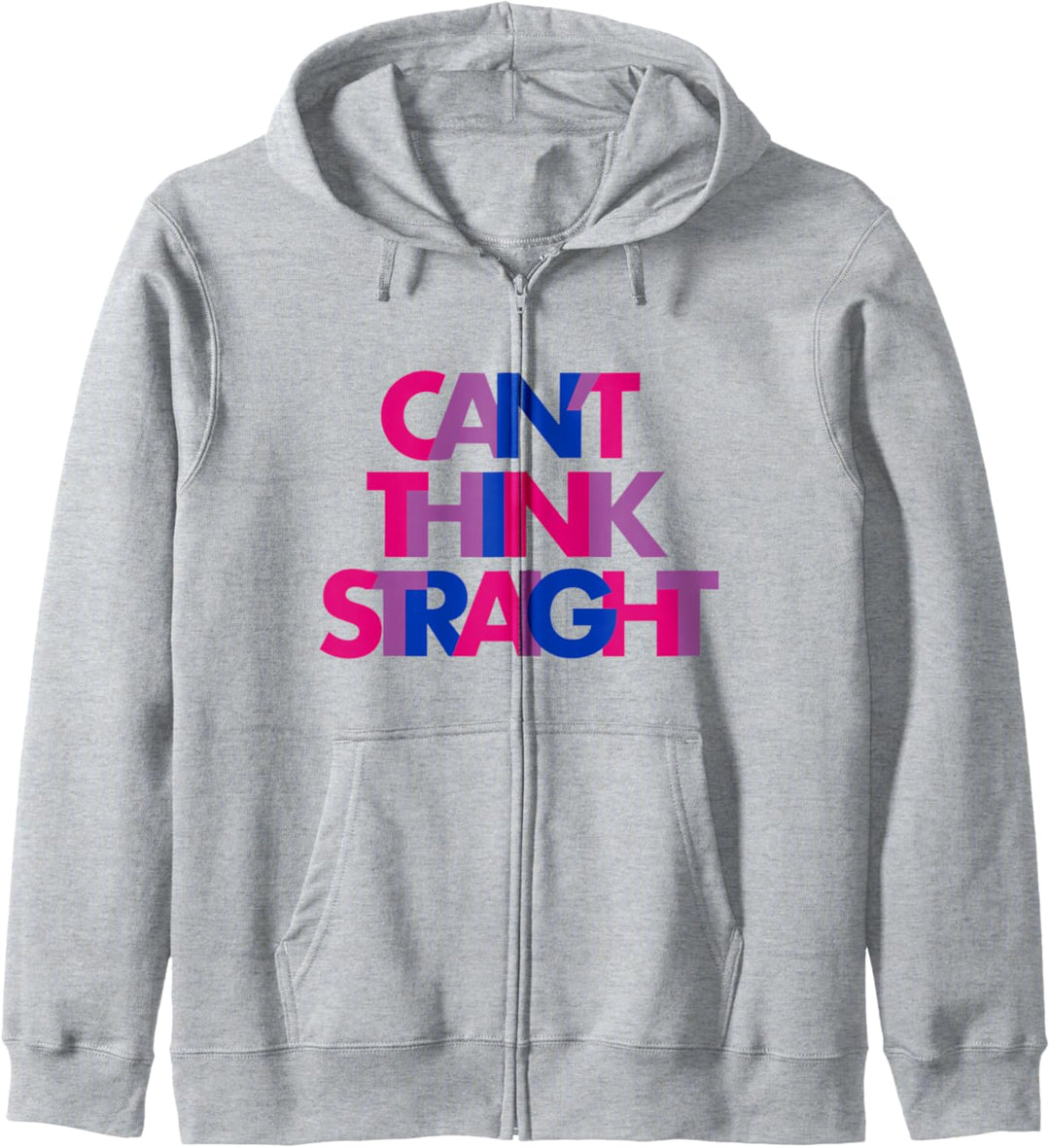 Bisexuelles Hemd kann nicht klar denken - LGBTQ Bisexual Pride Kapuzenjacke