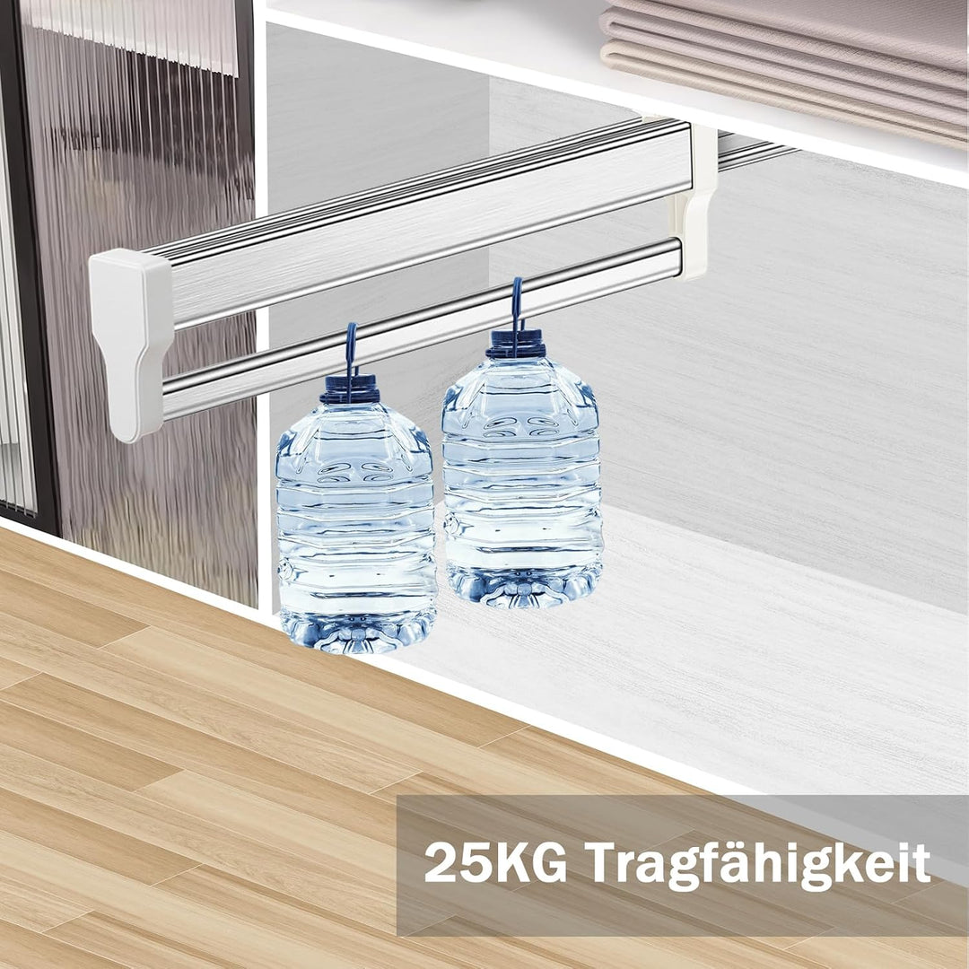 Ausziehbare Kleiderstange zum Herausziehen der Kleiderbügel Verstellbarer Kleiderschrank Teleskopsta