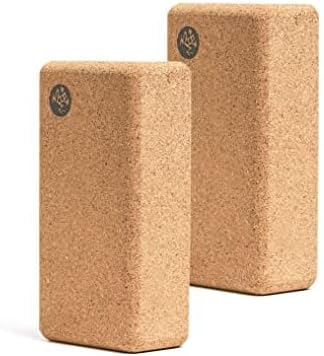Manduka Lean Cork Block Yogablock 8.6” x 2.75” x 4.33” Kork, 8.6” x 2.75” x 4.33” Kork