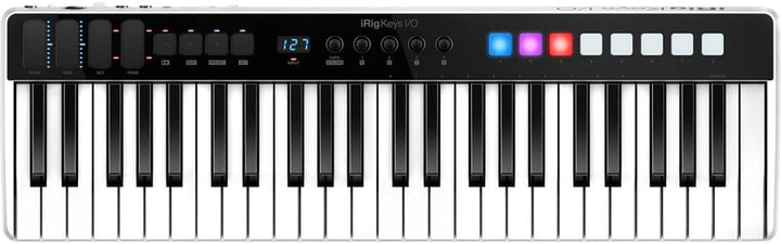 IK Multimedia iRig Keys I/O MIDI 49 - MIDI-Tastatur, tragbare Klaviertastatur, für Mac, iPhone und i